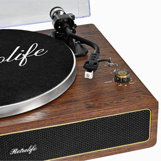 Retrolife HiFi Record Player with Audio-Technica MM Stylus, ideal Christmas Gift for Vinyl Lovers