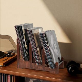 Wooden Vinyl Stand For Record Storage