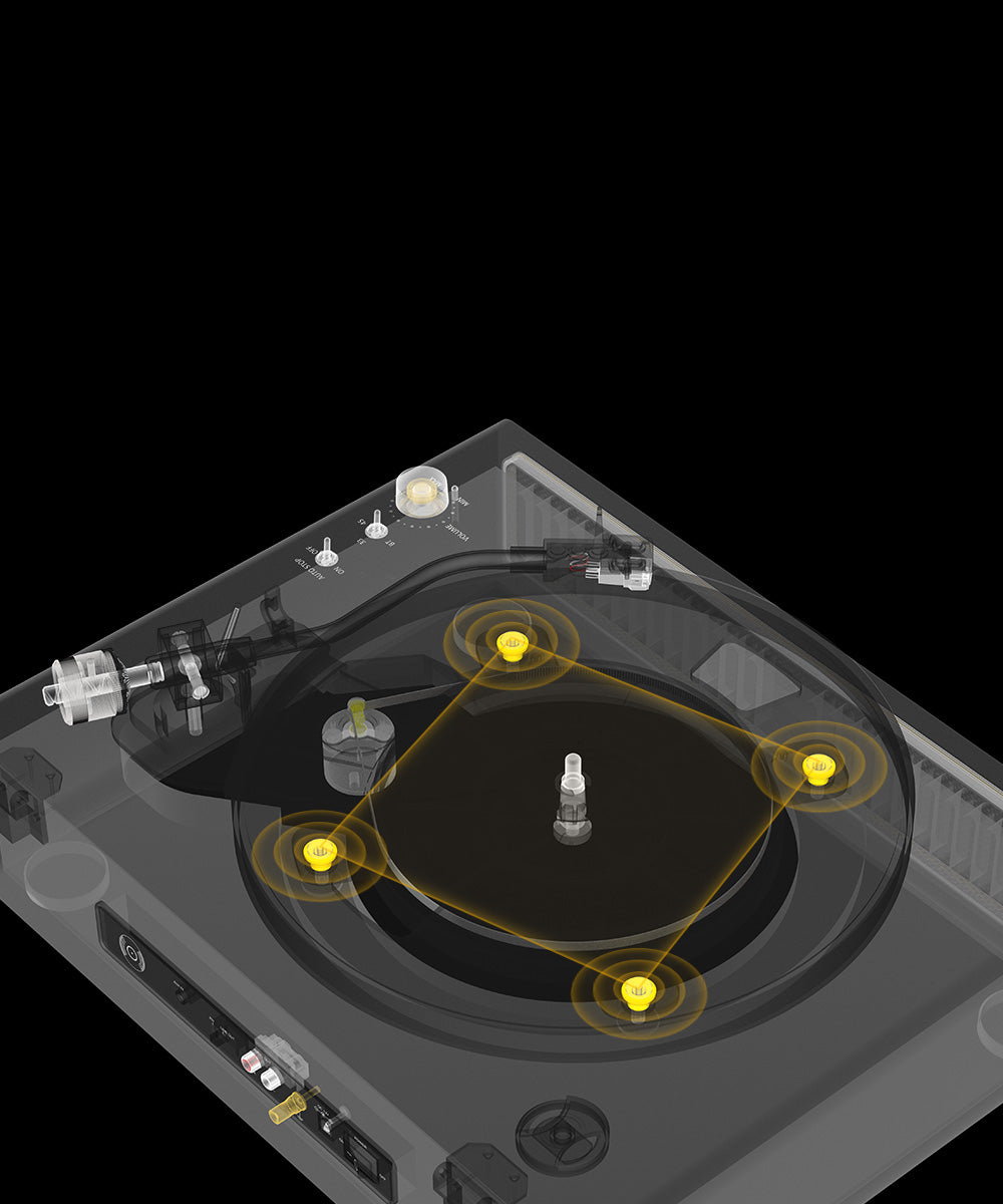 R517 High Quality Bluetooth Record Player with Built-in HiFi