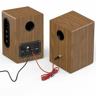 High-Performance Bluetooth Speaker with Treble & Bass Controls and Desktop Stands RT201- BT  Retrolife Official Store 