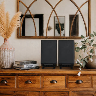 High-Performance Bluetooth Speaker with Treble & Bass Controls and Desktop Stands RT201- BT  Retrolife Official Store 