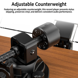 Bluetooth Input & Output Record Player HiFi System with 60W Speakers UD016