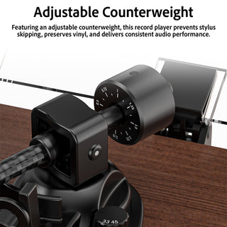 Bluetooth Input & Output Record Player HiFi System with 60W Speakers UD016