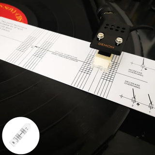 Turntable Phonograph LP Phono Cartridge Stylus Alignment Protractor Tool