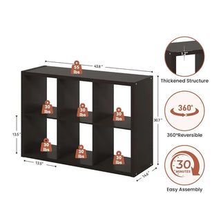6-Cube Record Player Stand Vinyl Storage Holds 480+ Albums 43.8x30.7x14.6 inch  Retrolife Official Store 