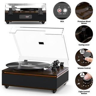 Vintage_Bluetooth_Record_Player_with_Built-in_HiFi_Speakers_Magnetic_Cartridge_R512_2 - Retrolife Official Store