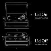 High-Quality Bluetooth Record Player with Built-in HiFi Speakers & MM Cartridge R517 - Retrolife Official Store
