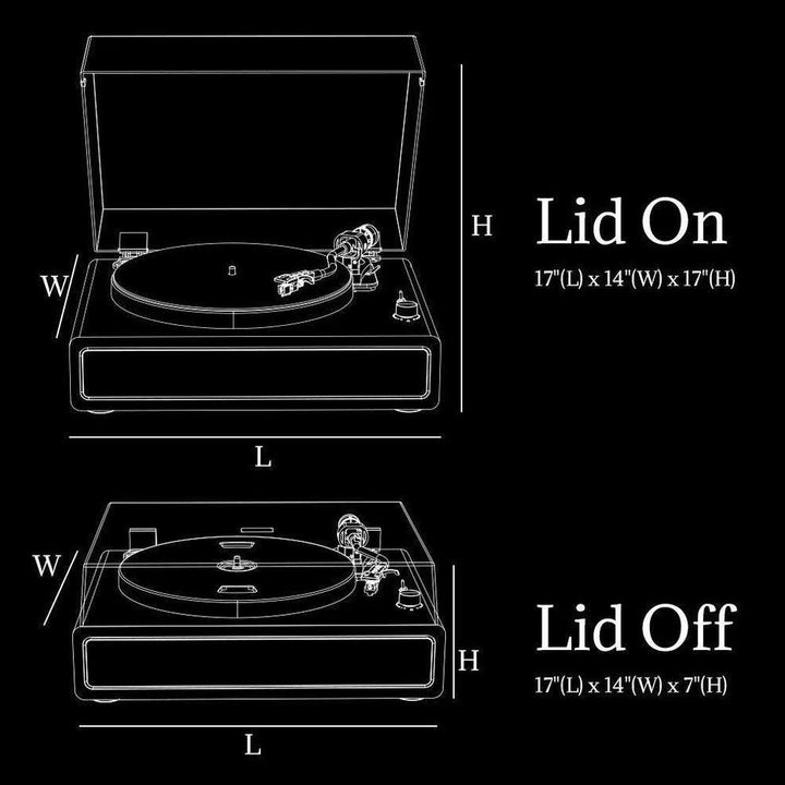 High-Quality Bluetooth Record Player with Built-in HiFi Speakers & MM Cartridge R517 - Retrolife Official Store