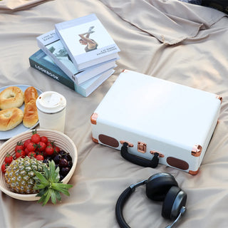 Belt Driven Vintage Portable Turntable with Bluetooth Wireless R609 - Retrolife Official Store