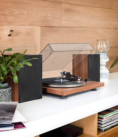 Bluetooth Turntable HiFi System with 40 Watt Bookshelf Speakers UD006 ...