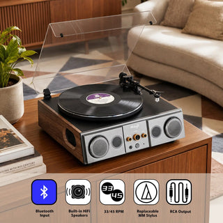 Performance Record Player with Built-in 70W Speakers System T27S