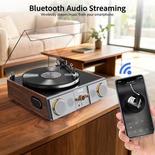 Performance Record Player with Built-in 70W Speakers System T27S