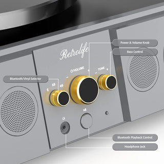 Performance Record Player with Built-in 70W Speakers System T27S
