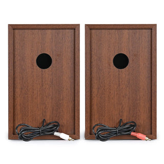 Retro Style Dual Bluetooth Turntable System with Upgraded 2×30W HiFi Speakers UD016