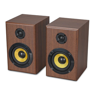 Retro Style Dual Bluetooth Turntable System with Upgraded 2×30W HiFi Speakers UD016