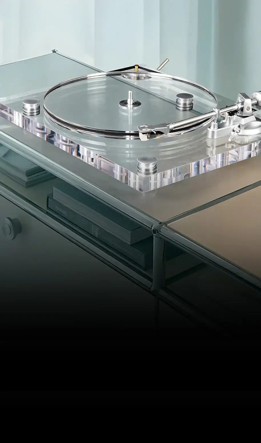 High Fidelity Transparent Bluetooth Out Turntable with ATN3600L