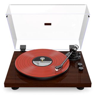 Upgraded Bluetooth Turntable with Anti-Skate Control & MM Stylus