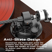 new-high-end-bluetooth-turntable-record-player-retrolife-hqkz006pro-red-wine_7 - Retrolife Official Store