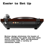 new-high-end-bluetooth-turntable-record-player-retrolife-hqkz006pro-red-wine_8 - Retrolife Official Store