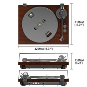 new-high-end-bluetooth-turntable-record-player-retrolife-hqkz006pro-red-wine_9 - Retrolife Official Store