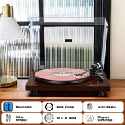 Upgraded Quality Bluetooth Output Turntable with ATN-3600L Stylus HQKZ-006 Pro - Retrolife Official Store