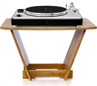 Wooden Record Player Stand For Vinyl Record Storage