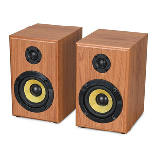Retro Style Dual Bluetooth Turntable System with Upgraded 2×30W HiFi Speakers UD016