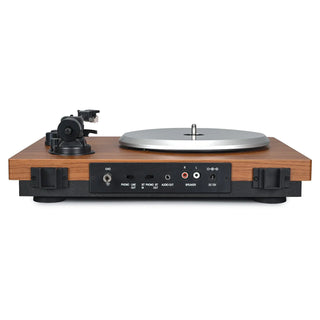 Retro Style Dual Bluetooth Turntable System with Upgraded 2×30W HiFi Speakers UD016