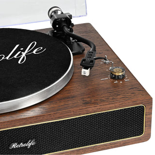 Retro Style Bluetooth Input Record Player with 40W HiFi Speakers & ATN-3600L Stylus R517