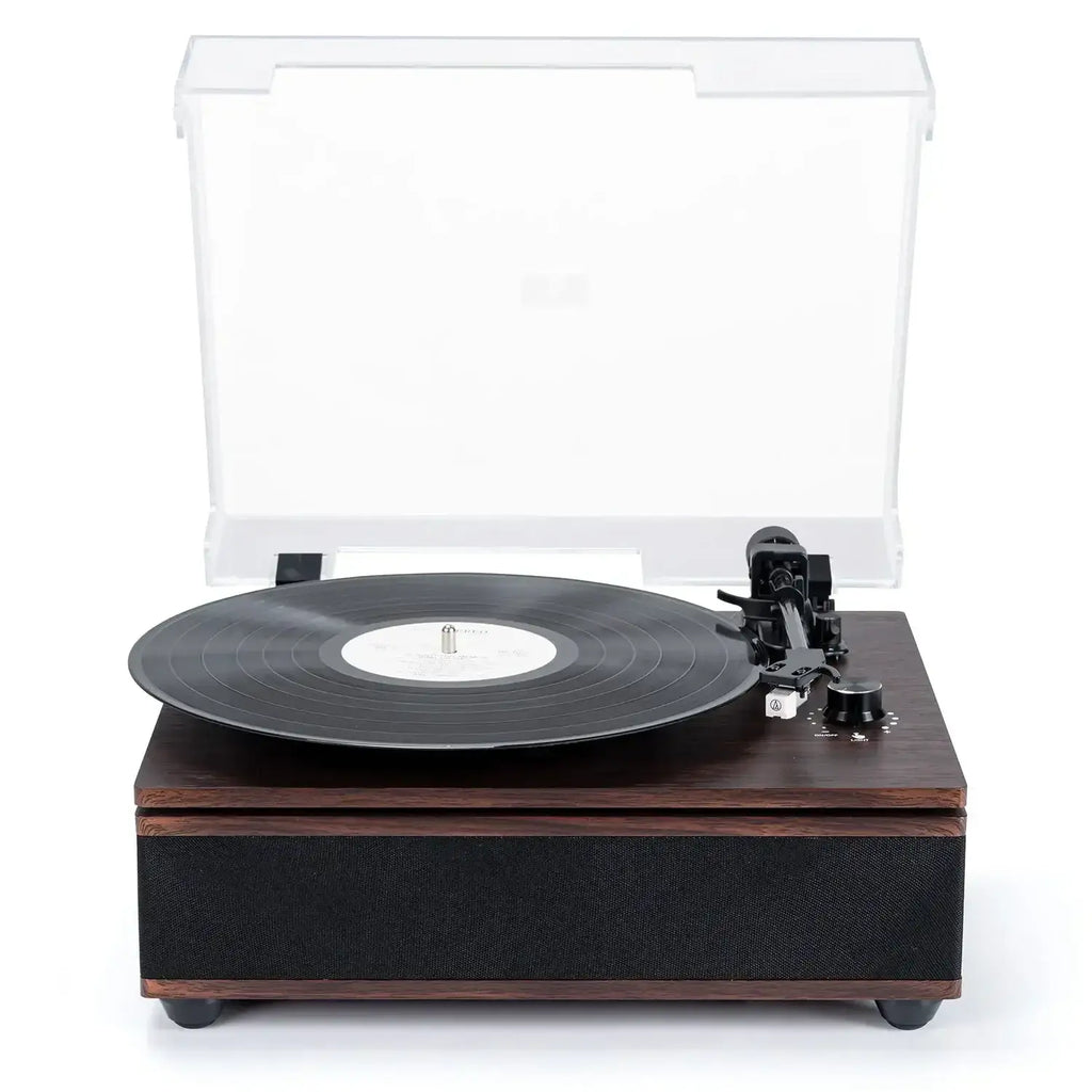 Retrolife Turntable Official Store Bluetooth Input Record Player with 30W HiFi Speakers & ATN3600L Stylus R512