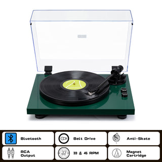 High Fidelity Bluetooth Output Turntable with ATN-3600L MM Cartridge