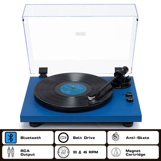 High Fidelity Bluetooth Output Turntable with ATN-3600L MM Cartridge