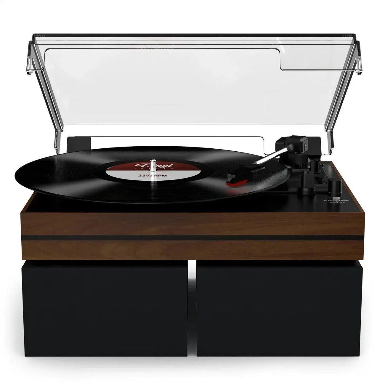 Retrolife 33, 45 & 78 RPM Bluetooth Record Player with Upgraded External Speakers ...