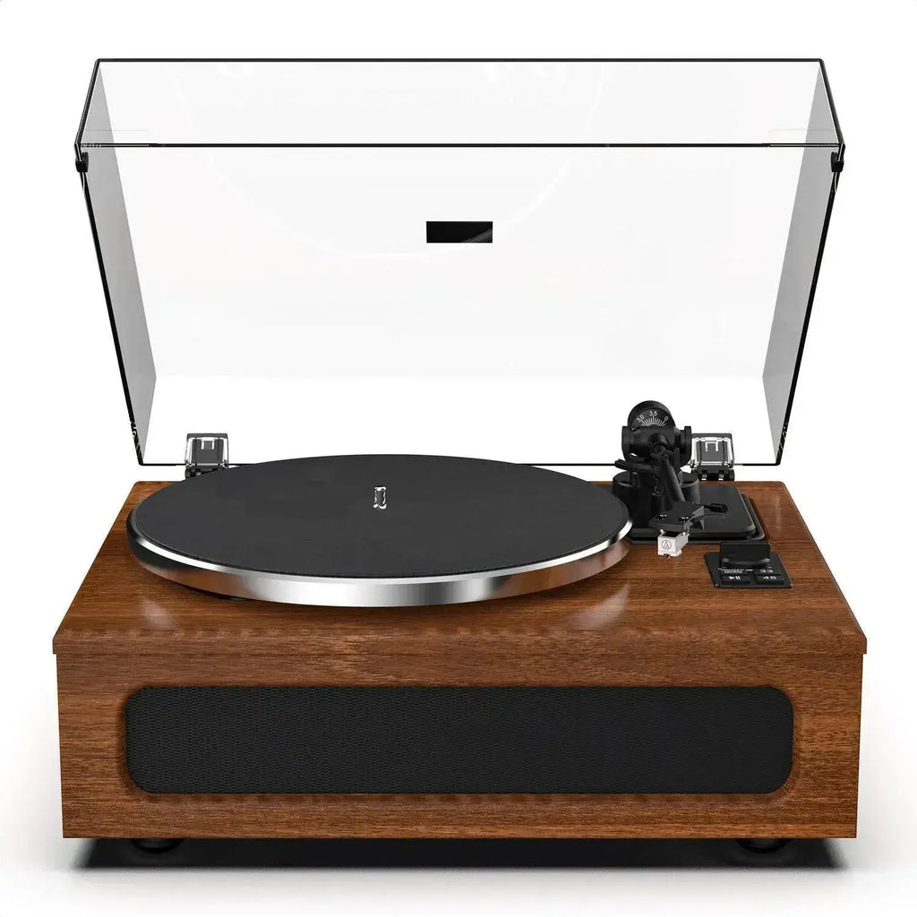 Retrolife Turntable Official Store Modern Bluetooth Input Record Player with Built-in 50W Speakers & ATN3600L Stylus