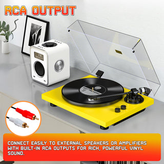 High Fidelity Bluetooth Output Turntable with ATN-3600L MM Cartridge