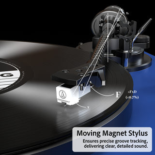 High Fidelity Bluetooth Output Turntable with ATN-3600L MM Cartridge