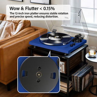High Fidelity Bluetooth Output Turntable with ATN-3600L MM Cartridge
