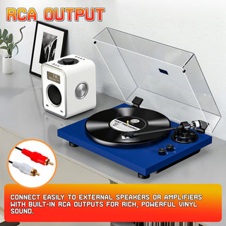 High Fidelity Bluetooth Output Turntable with ATN-3600L MM Cartridge