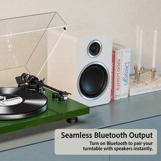 High Fidelity Bluetooth Output Turntable with ATN-3600L MM Cartridge