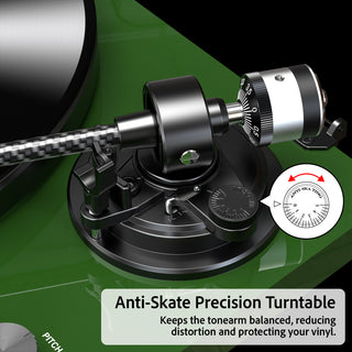 High Fidelity Bluetooth Output Turntable with ATN-3600L MM Cartridge