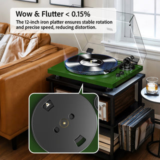 High Fidelity Bluetooth Output Turntable with ATN-3600L MM Cartridge