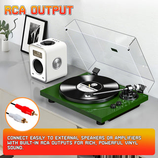 High Fidelity Bluetooth Output Turntable with ATN-3600L MM Cartridge