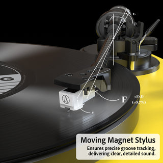 High Fidelity Bluetooth Output Turntable with ATN-3600L MM Cartridge