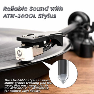Bluetooth Input and Output Record Player HiFi System with Dual 20-Watt Stereo Speakers UD006  Retrolife Official Store 