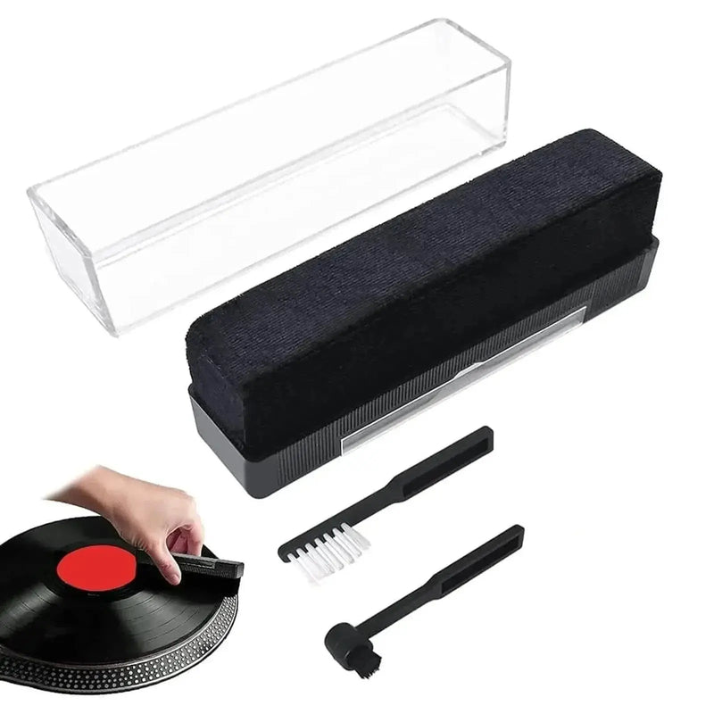 3-in-1 Soft Velvet Record Brush Set Cleaning Kit