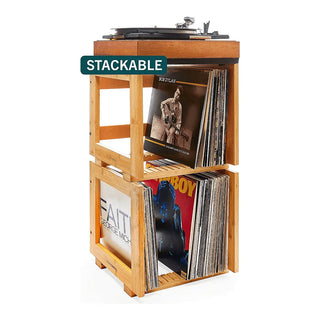Wooden Vinyl Stand For Record Storage